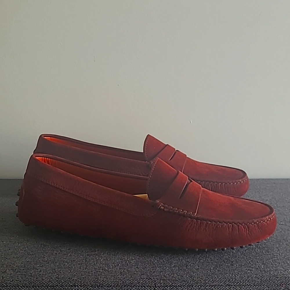 Men's Red Loafers